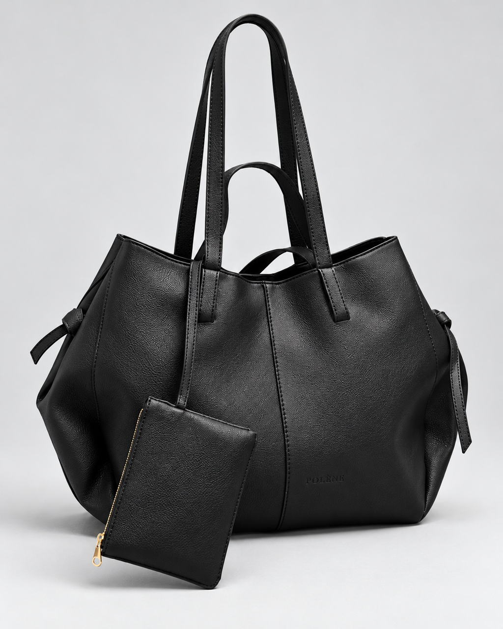 Sac Cabas avec Pochette — Noir