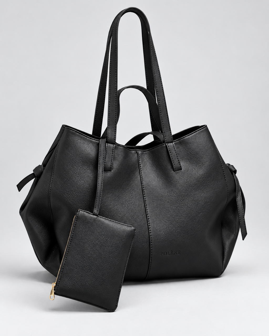 Sac Cabas avec Pochette — Noir